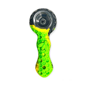 Silicone Hand Pipe with Glass Bowl | Best Price - Golden Leaf Shop