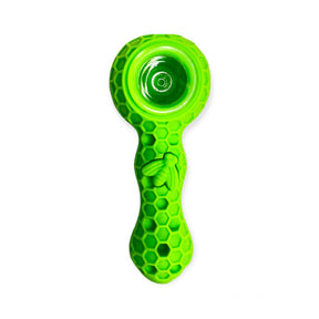 Silicone Hand Pipe with Glass Bowl | Best Price - Golden Leaf Shop