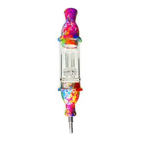 Silicone Glass Nectar Collector Kit with Percolator - Golden Leaf Shop